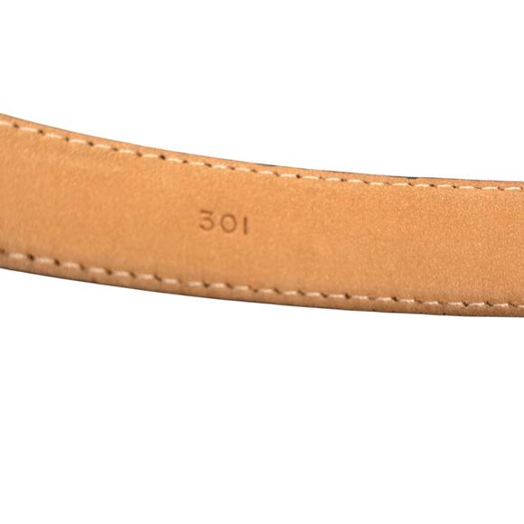 Americana by Sharif Gold Black Leather Belt M Womens Modern Luxe Chic Geometric - Picture 13 of 14